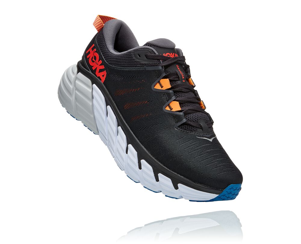 Hoka One One Gaviota 3 Ortopediska Skor Herr Svarta - SE-5408637